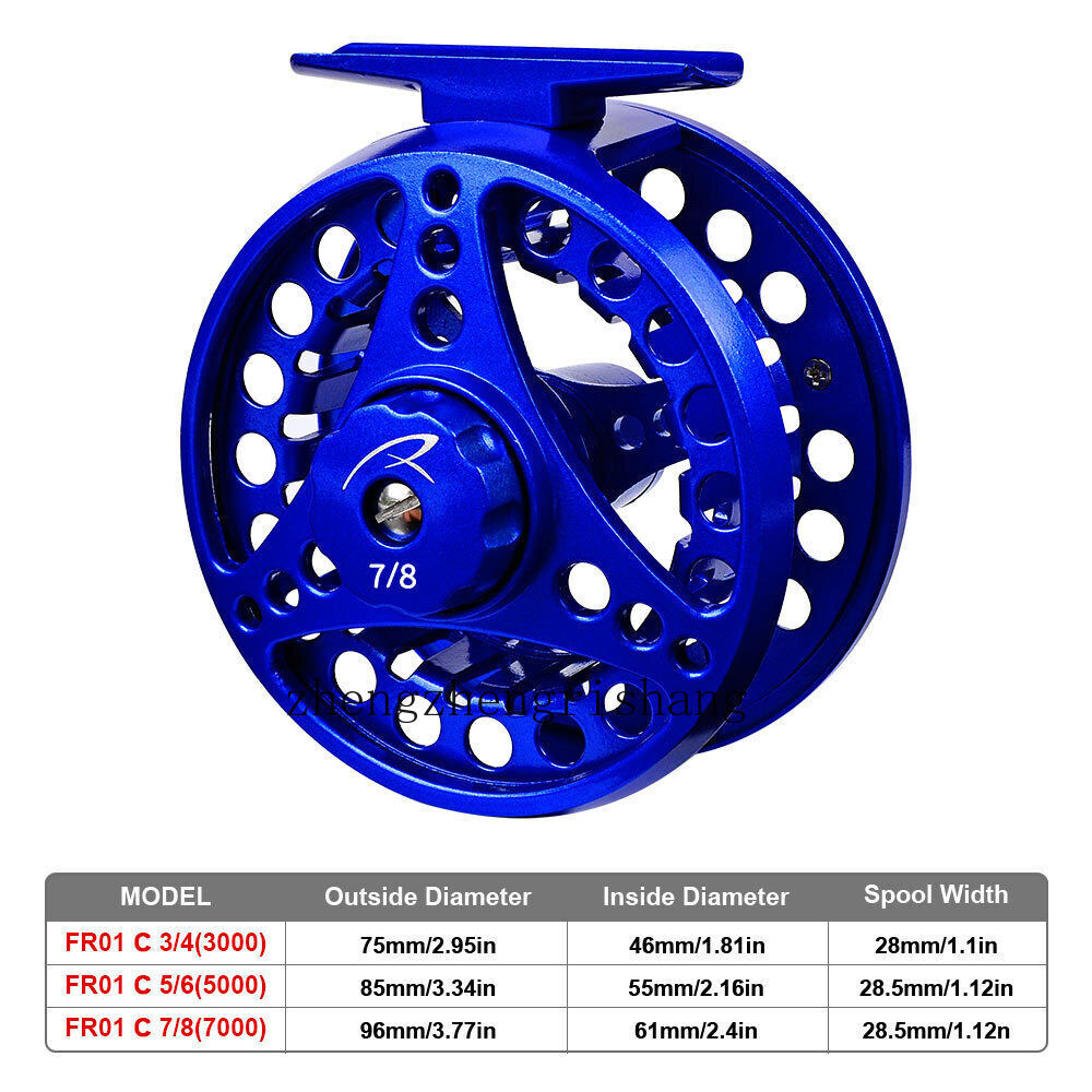 3/4 5/6 7/8WT Fly Fishing Reel Aluminum Large Arbor SuperLight Fly Reel