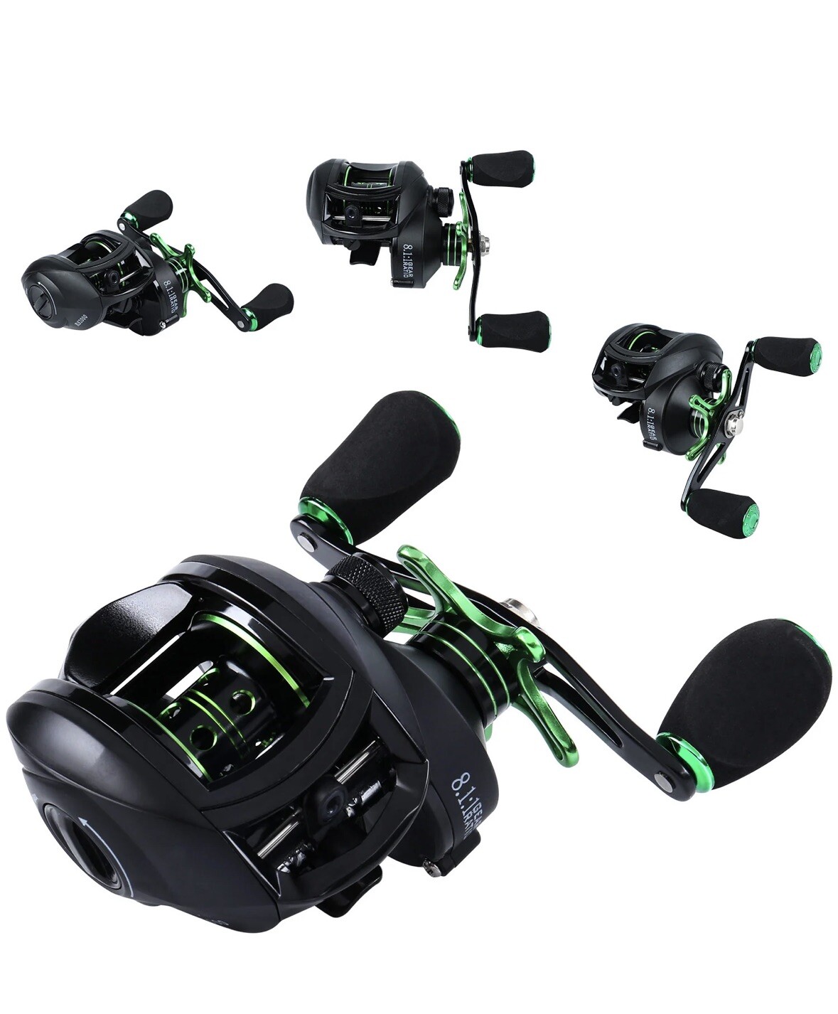 Sougayilang 6.9FT with Right Handed, Green Crown-Fishing Full Kit Case