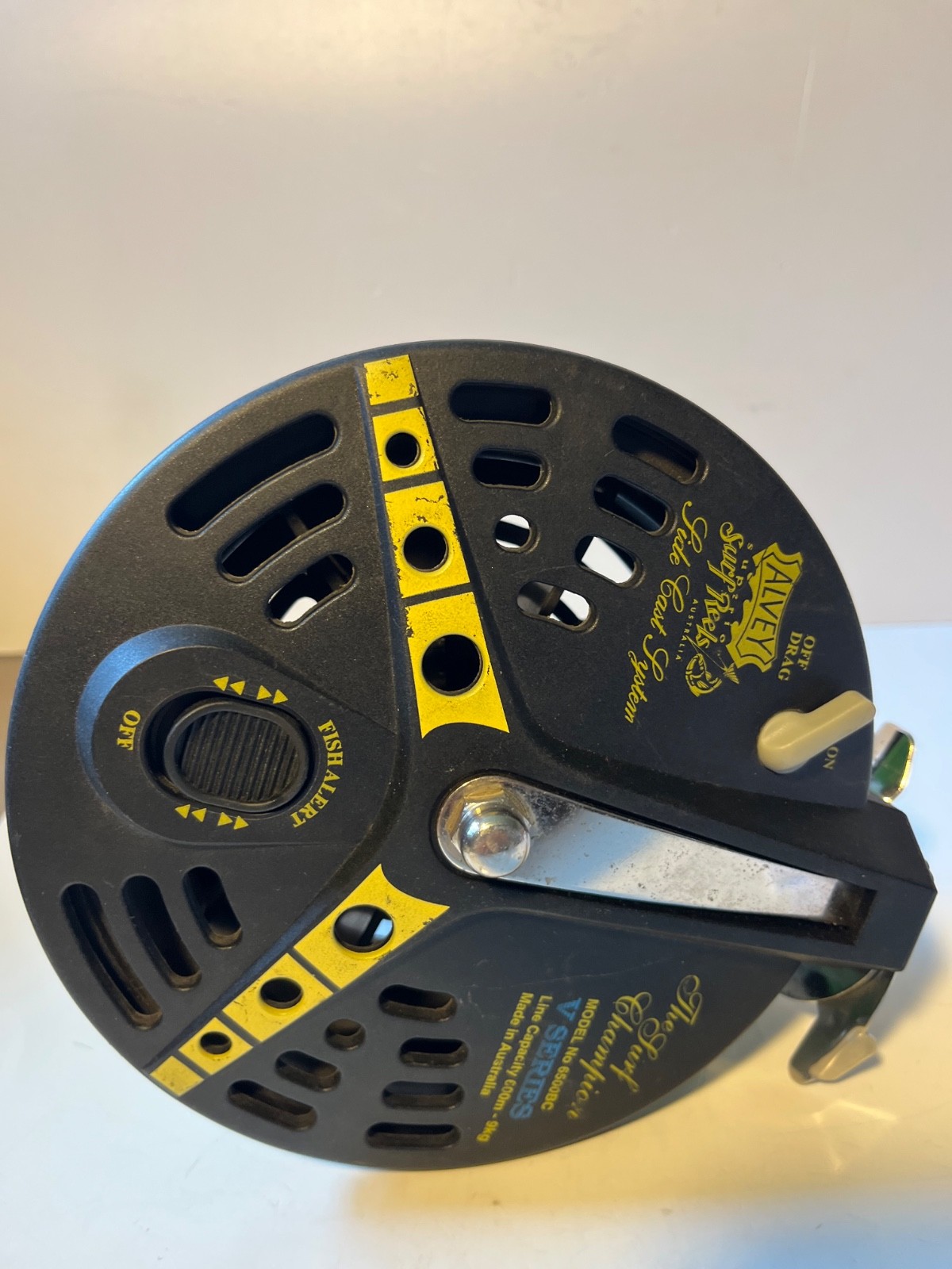 Alvey Superior 6500BC V Series Fishing Reel 600m 9kg Heavy Duty Surf Casting Ree