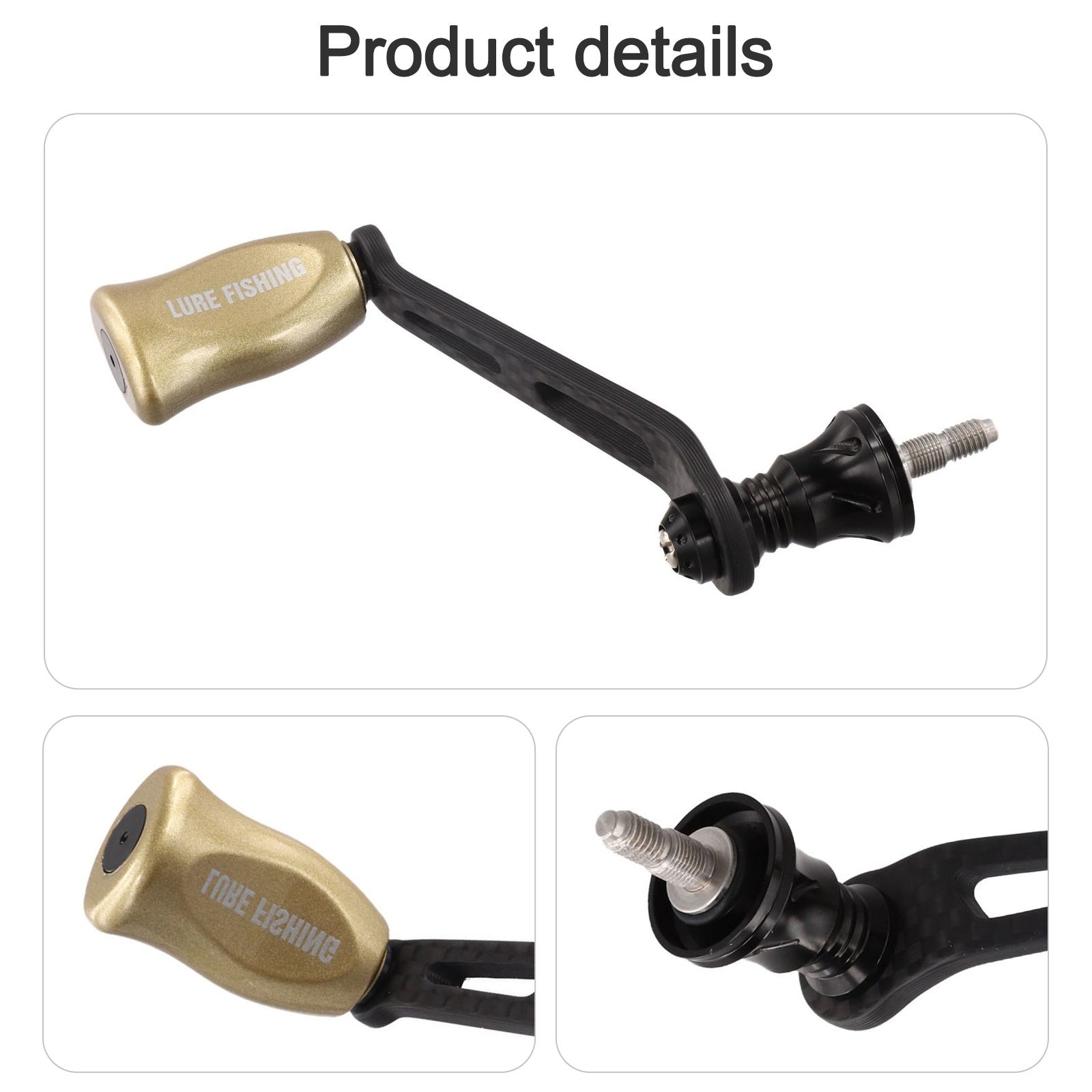 Fishing Reel Carbon Fiber Handle 70mm Total Length Lightweight At 21.9g