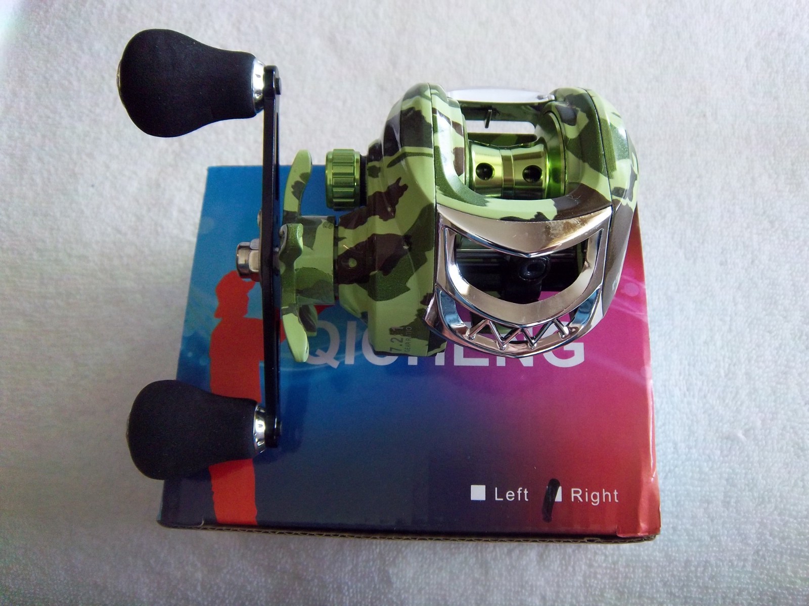 BAITCASTING CAMOFLAGE COLOR REEL / 18+1 Ball Bearings 7:2:1 GEAR RATIO LEFT HAND