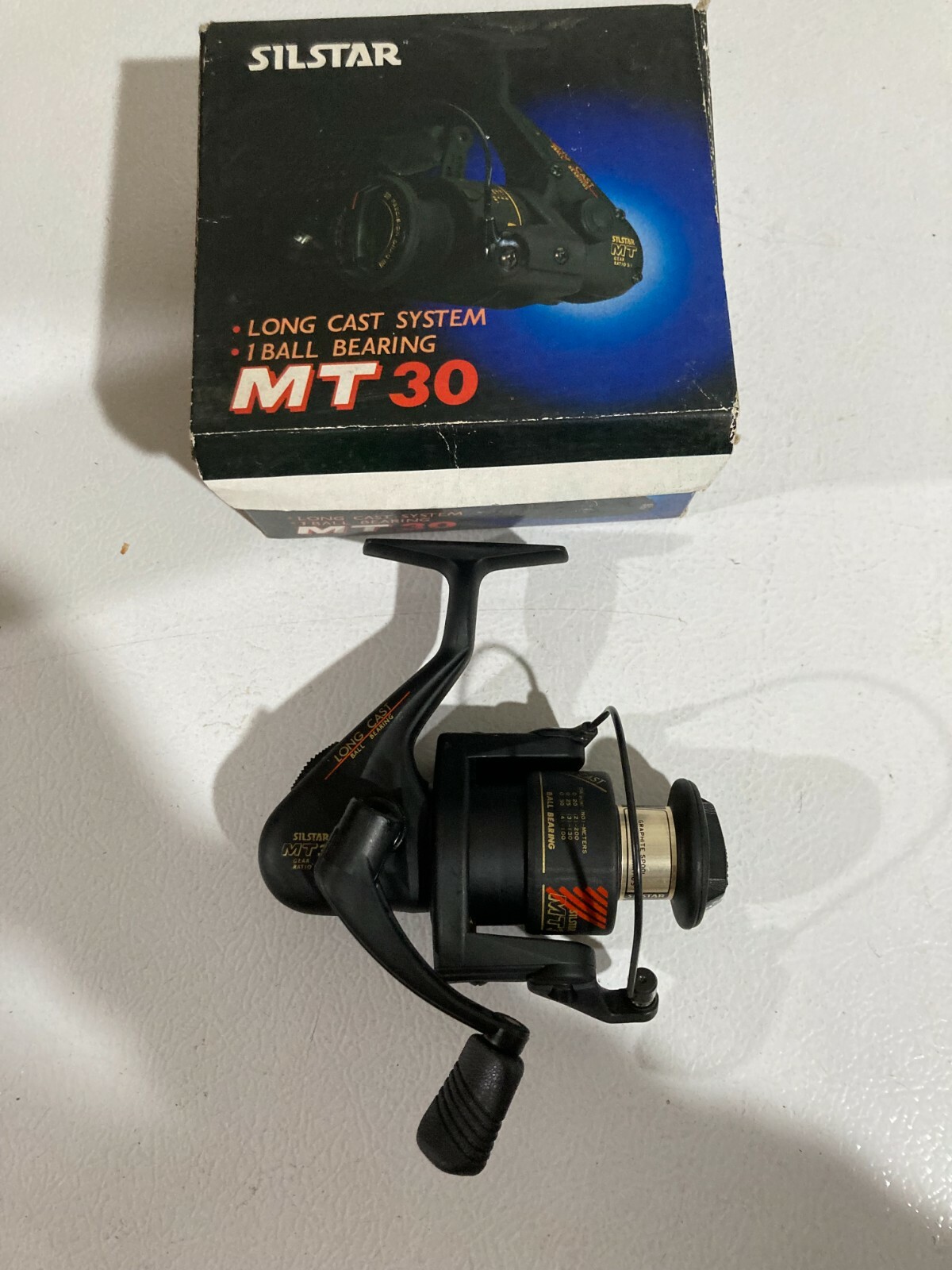 Vintage Silstar MT30 BB L/R Hand Spinning Fishing Reel 5:1 Korea NIB