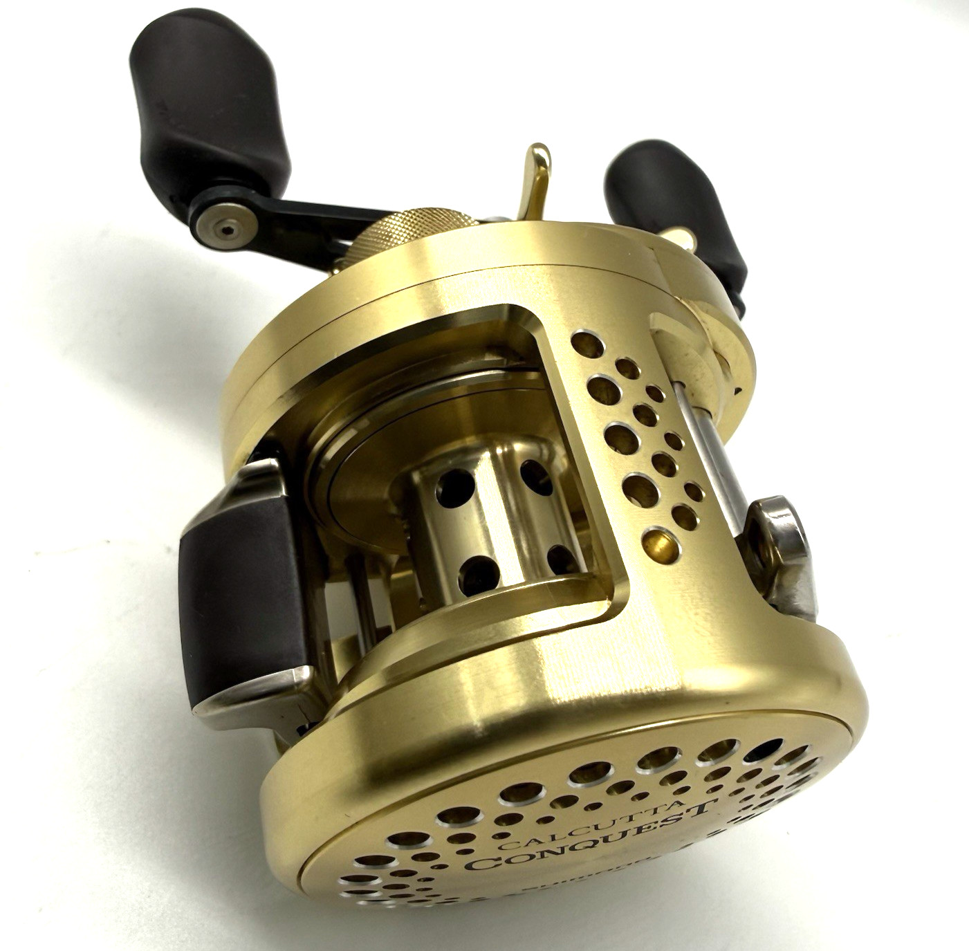 Shimano 00 CALCUTTA CONQUEST 201 Left Bait Casting Reel In Box „Near Mint“ JAPAN