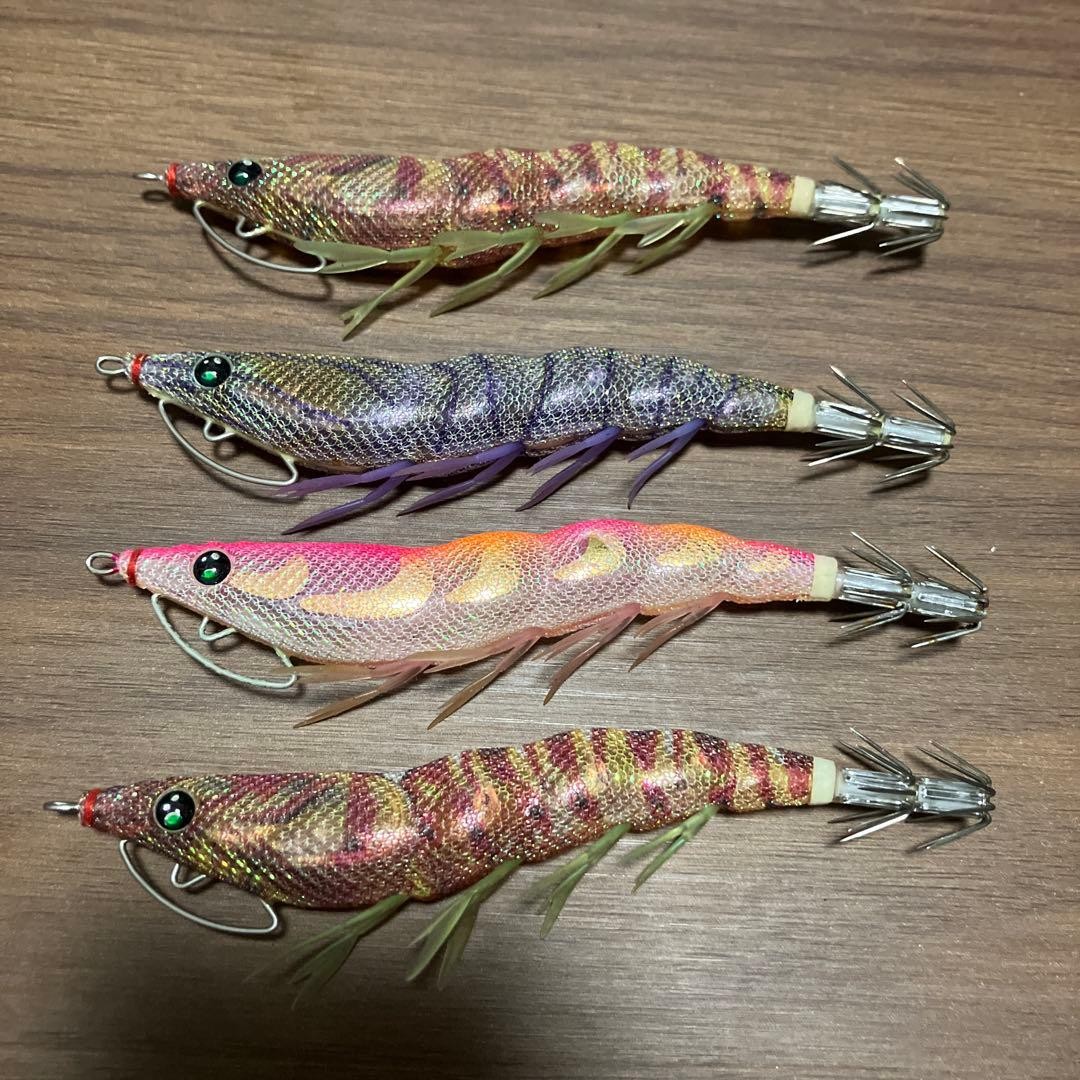 DUEL Used discontinued EZ-Q Cast Patapata size 3.5 egi baits Scratched Fishing