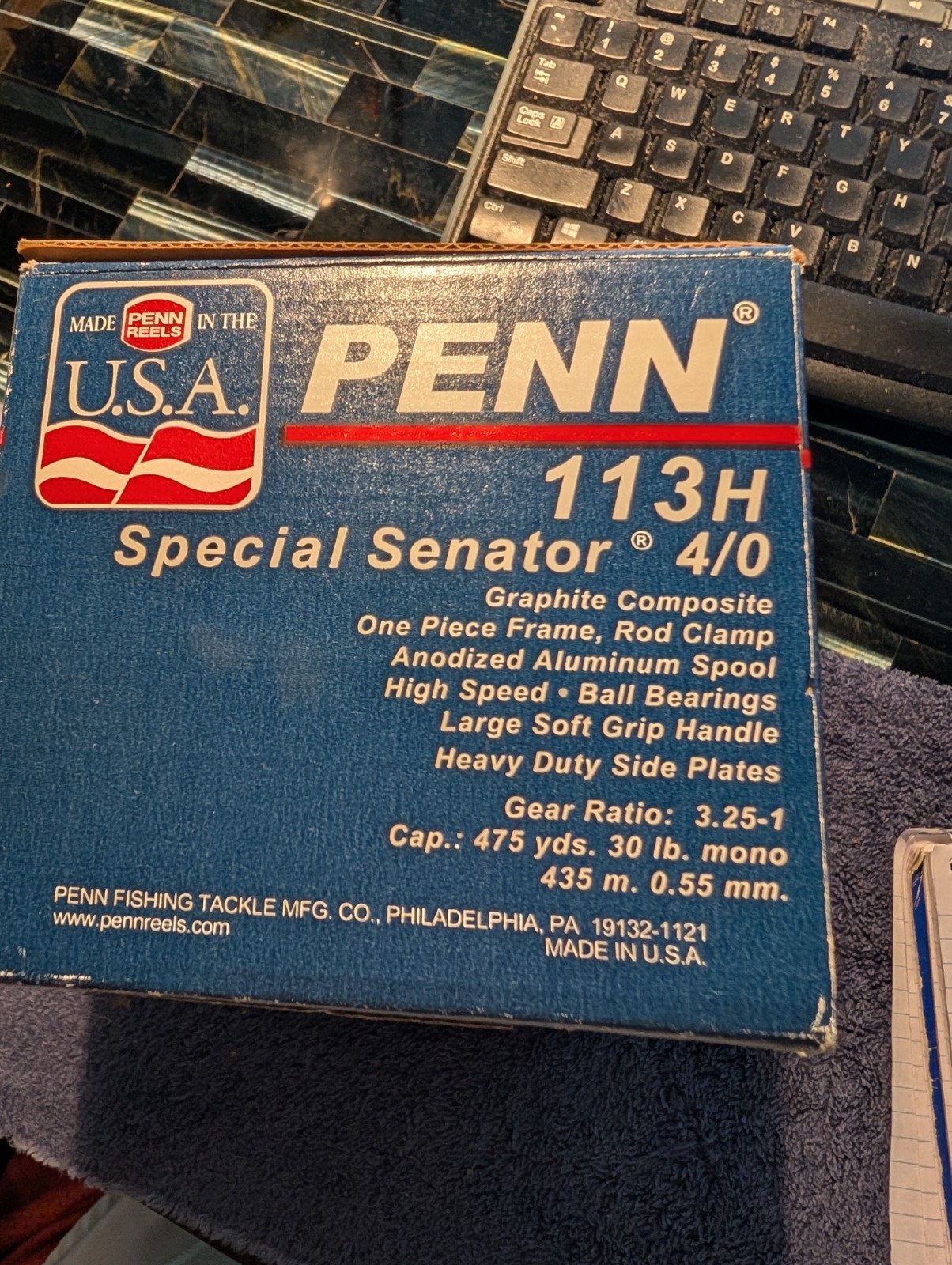 Penn 113H Special Senator 4/0 Fishing Reel – Vintage New/Collector’s Condition