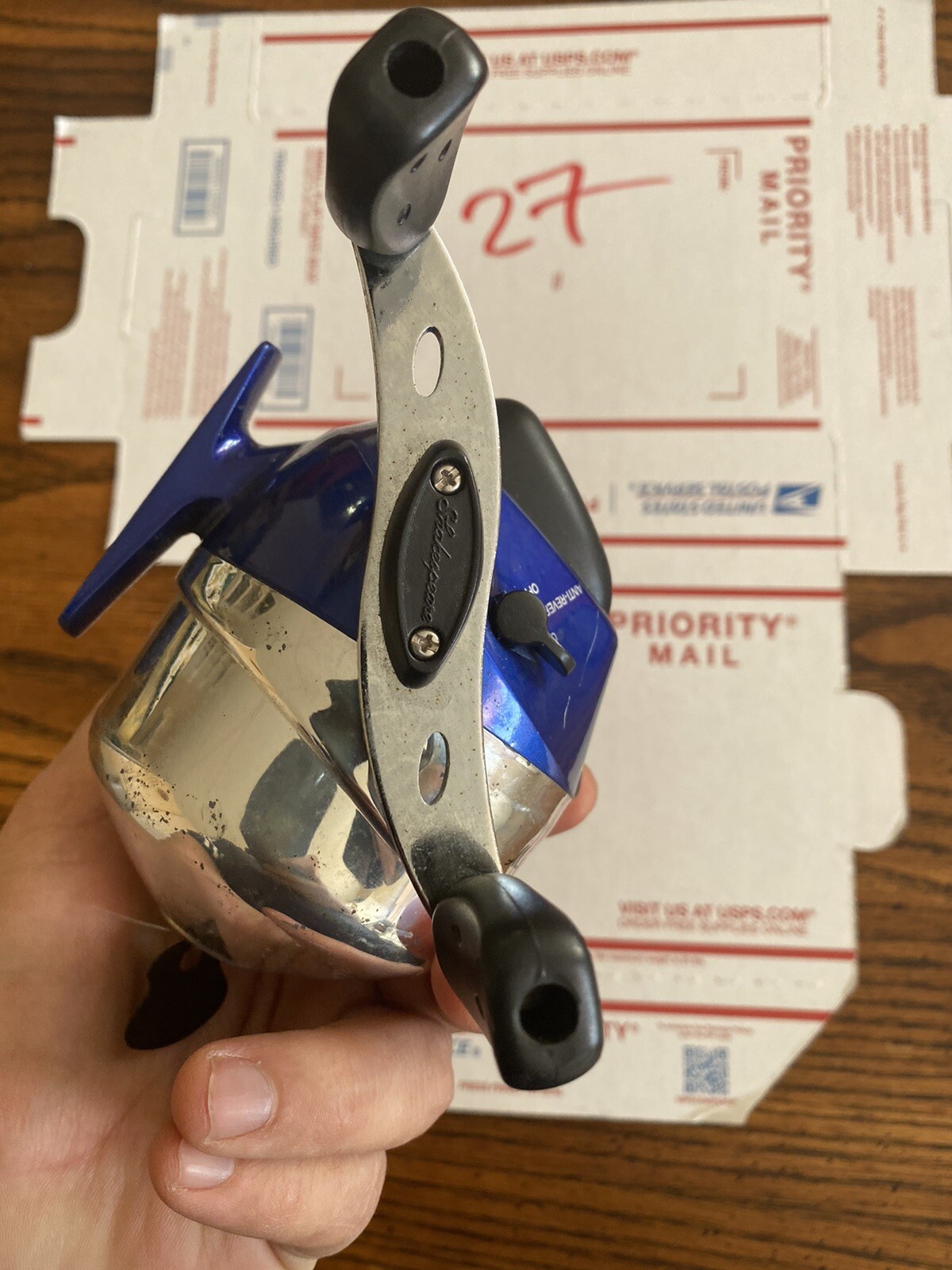 Shakespeare Tiger Spinning Fishing Reel 115yds/ 20lb BALL BEARING-Blue TIGER20C