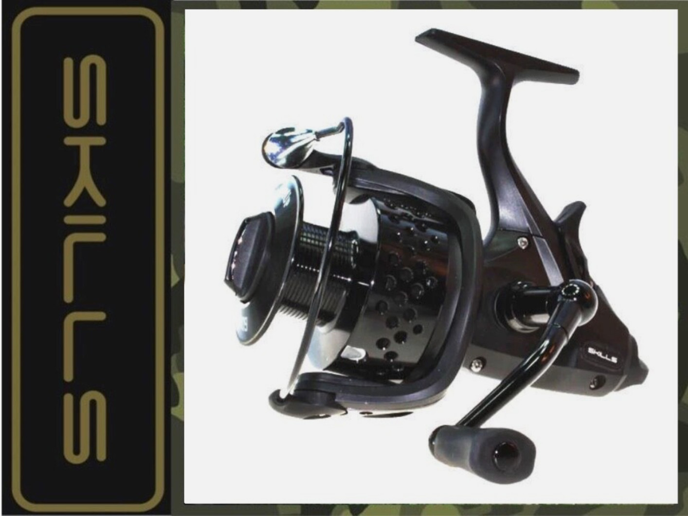 2 x Carp fishing baitrunner reel Skills Tackle 6000 free spool front drag runner