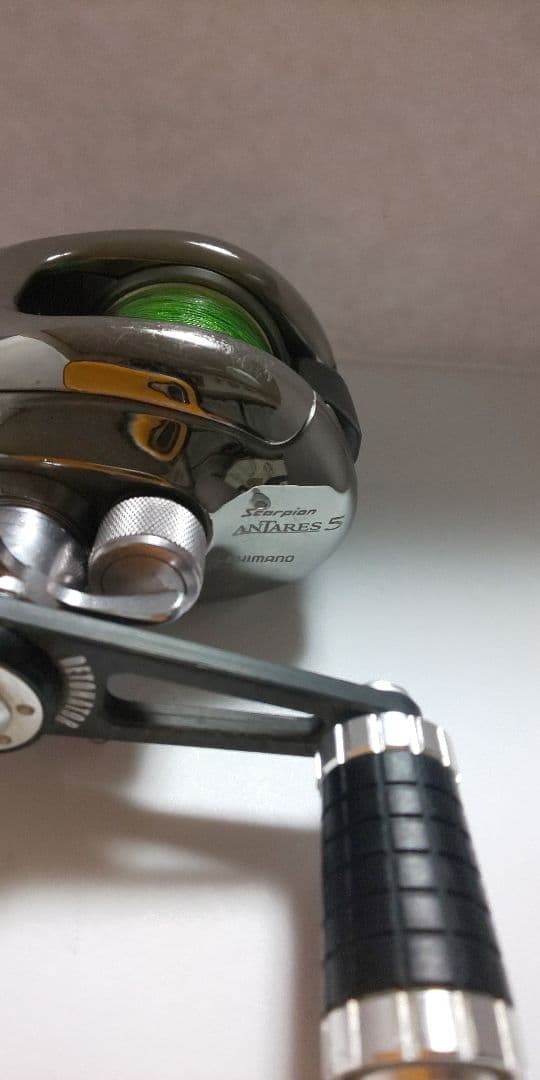Antares 5 Left Reel Shimano RH220 DRESS Detonator Handle Used Fishing Gear