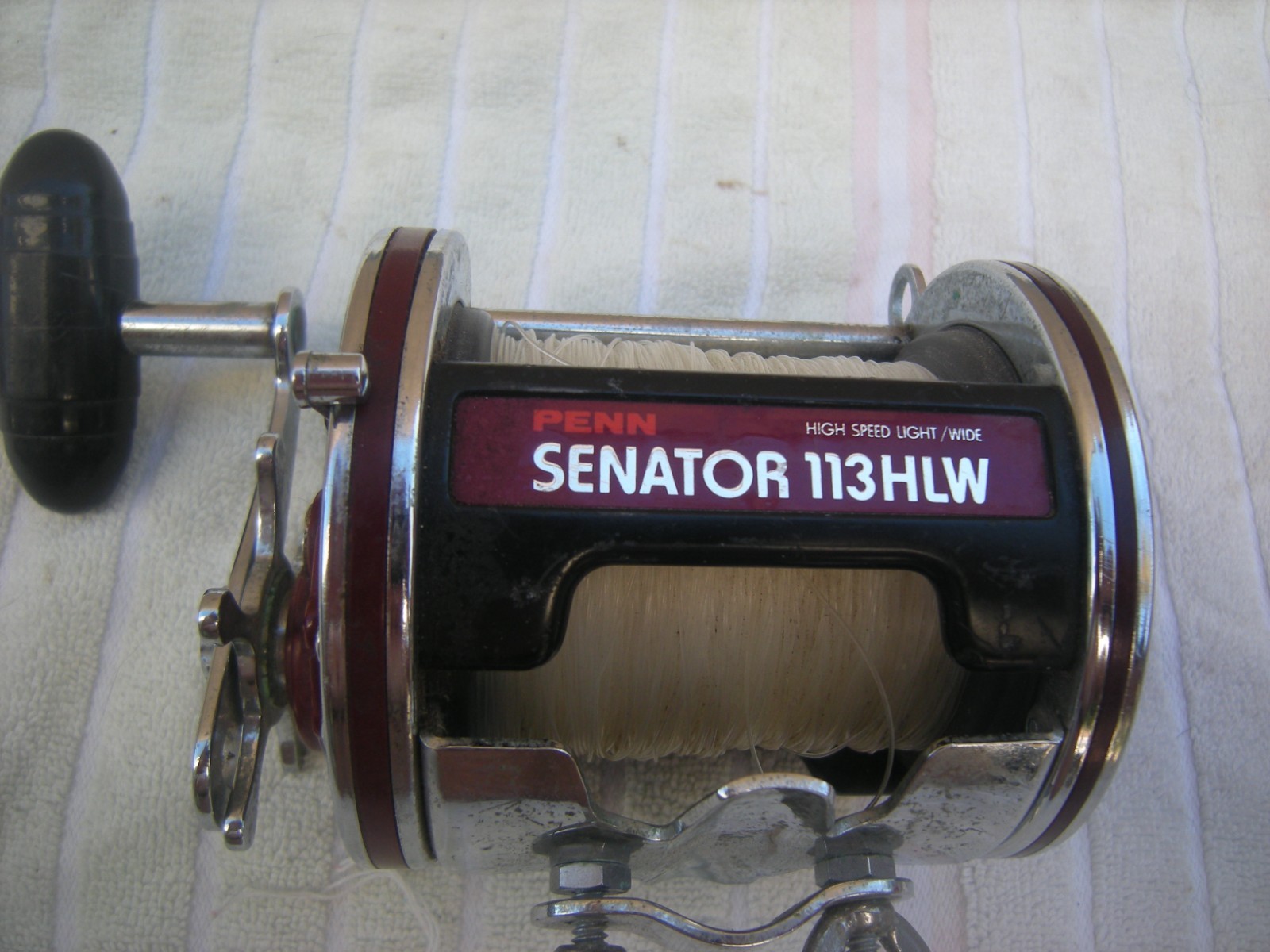 Penn 4/0 Wide 113HLW Senator High Line Capacity Fishing Reel Excellent Condition