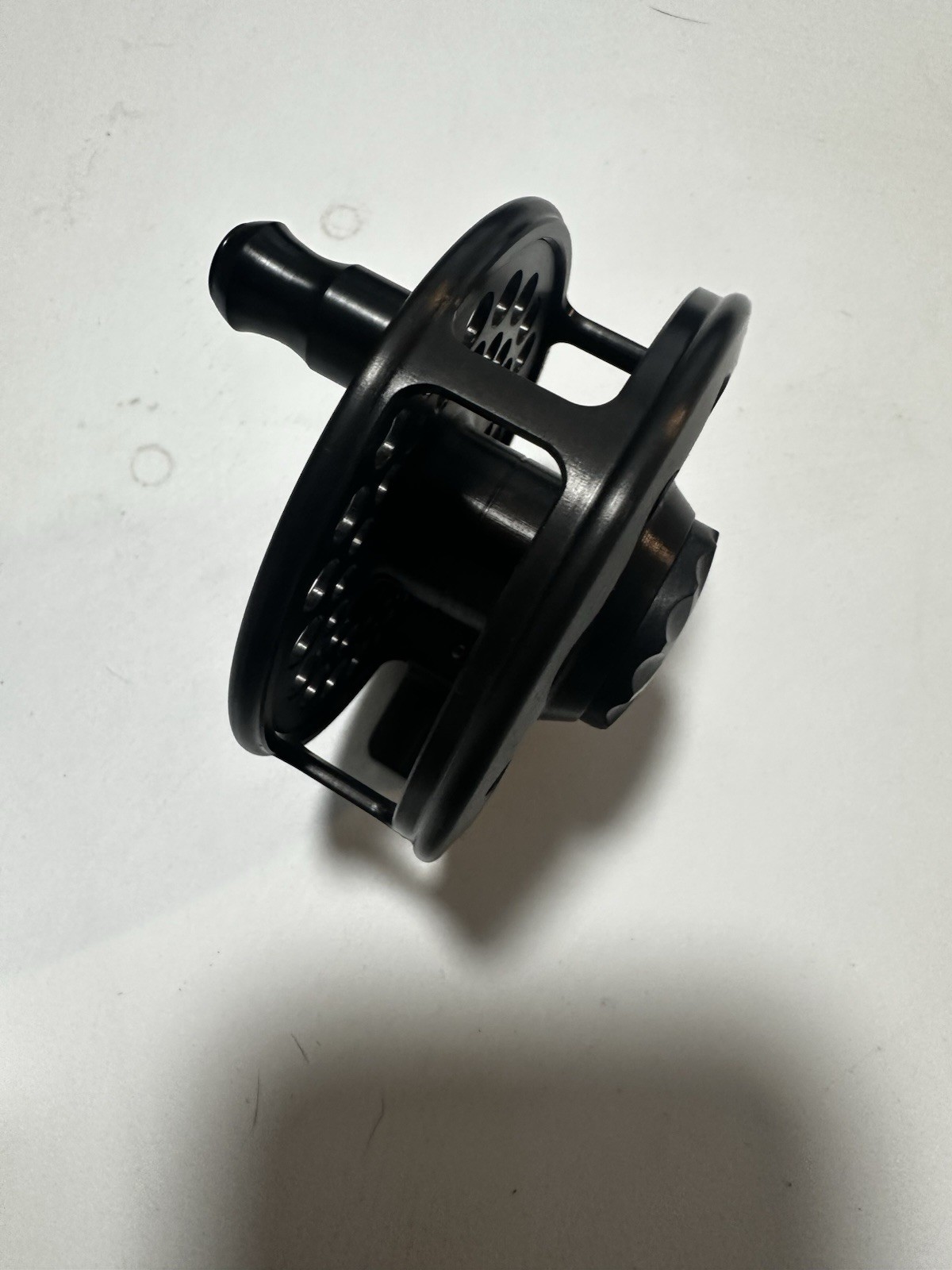 J Ryall 4SR Standard Fly Reel Black Aluminum with Pouch and Box