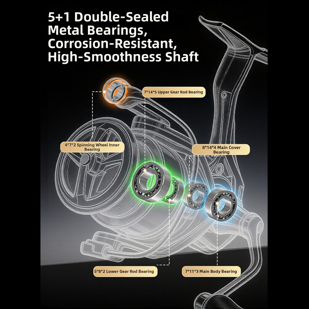 Carbon Fiber Reel Dense Line Reel For Smooth Casting Tangle-free Operation