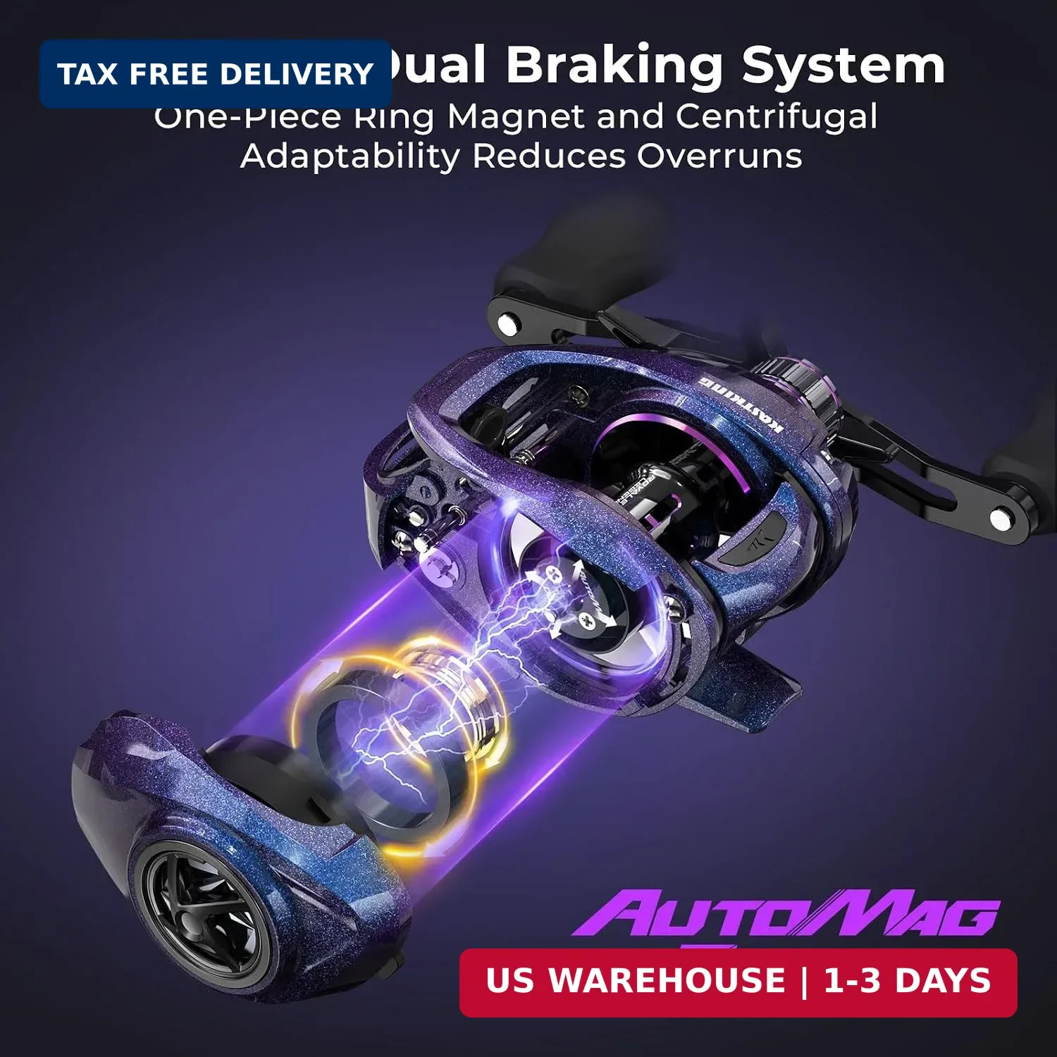 KastKing Royale Legend Pro Baitcasting Reels – AutoMag Dual Braking System Fishi