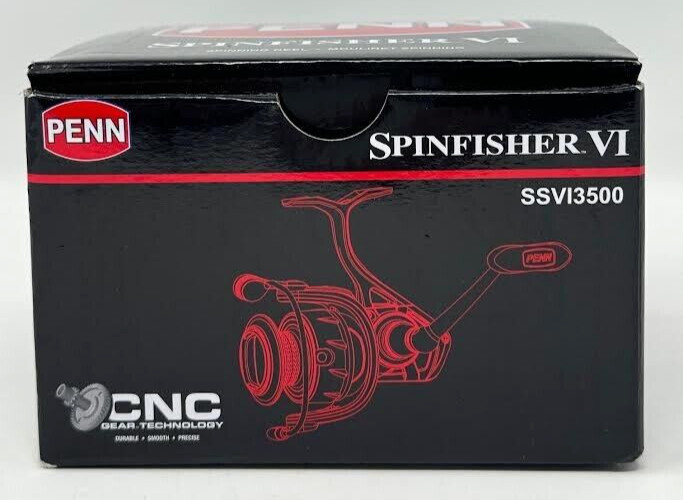 PENN ‚ SPINFISHER V1 ‚ CNC GEAR TECHNOLOGY ‚ 6.2:1 ‚ IPX5 SEALED BODY & SPOOL