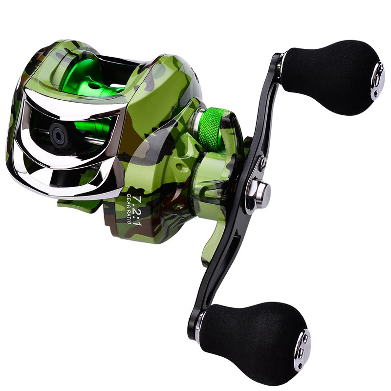 18+1BB Fishing Baitcasting Reel 7.2:1 Gear Ratio Salt/Freshwater Left Right Hand