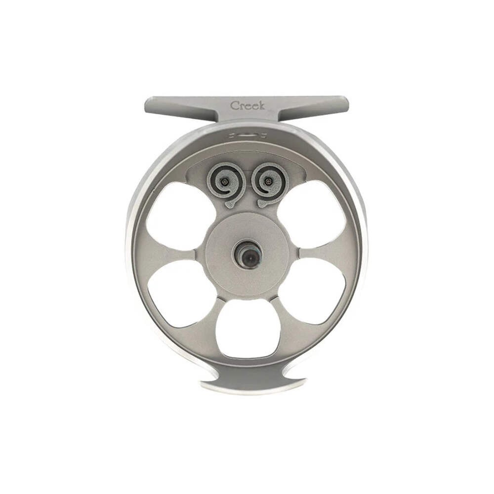 Ross Reels Cimarron Creek Click Pawl Fly Reel – Size 5/6 (Matte Platinum)