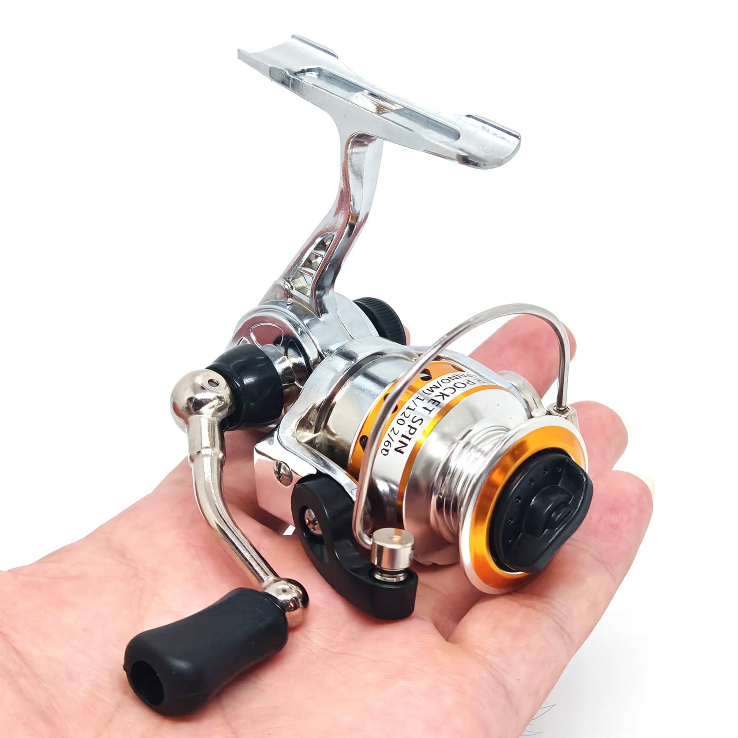 Mini 100 Metal Spinning Reel Micro Compact Fishing Reel Freshwater All Season