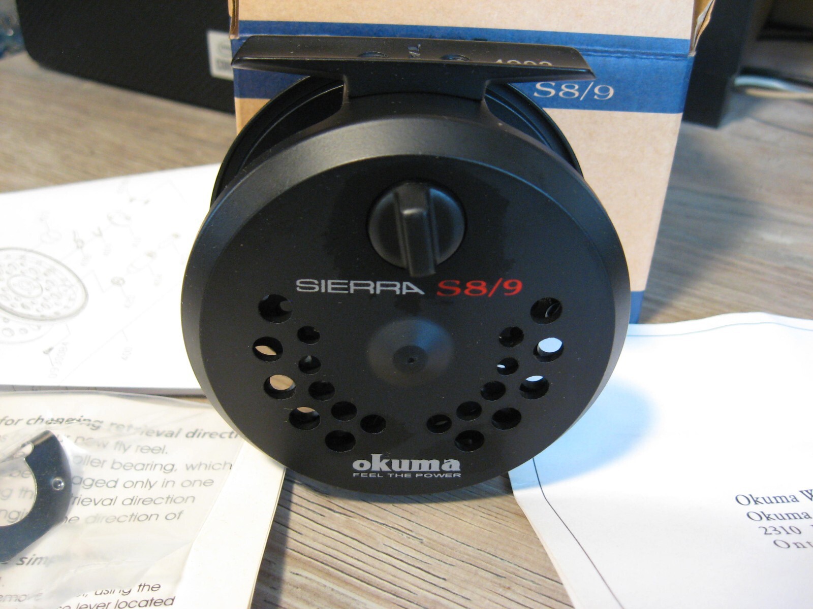 Okuma Sierra S 8/9 Fly Fishing Reel – Size 8/9 – 1 Bearing – Left Or Right Hand