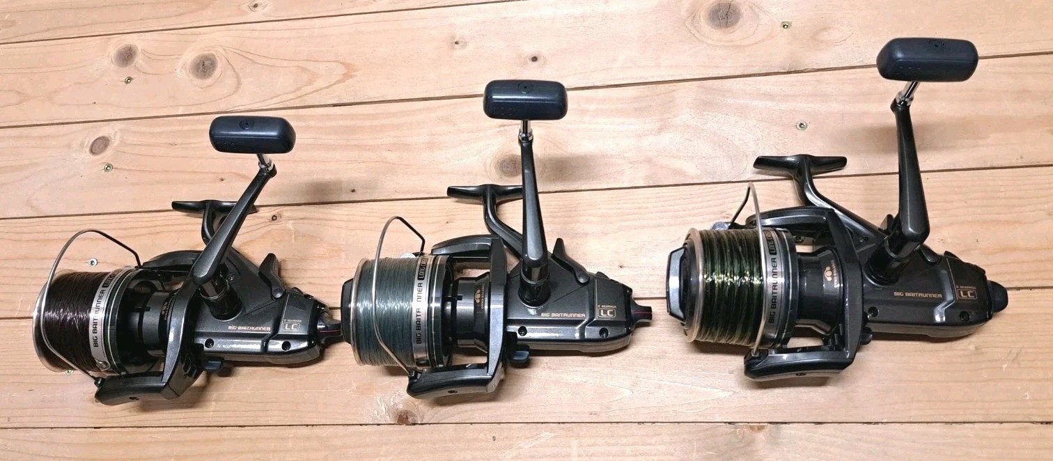 3 × Shimano Big Baitrunner LC MINT CONDITION Longcast Long Cast Free Spool Reels Reel