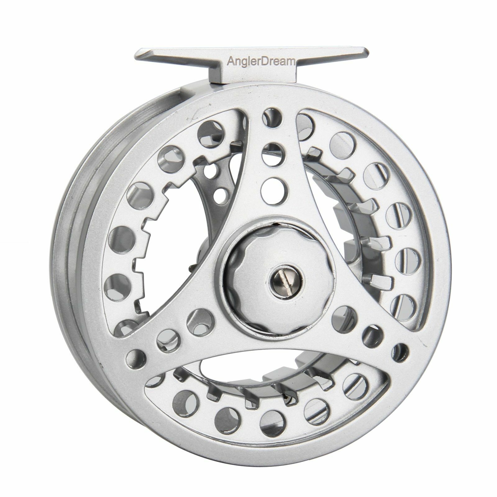 Silver Color 1/2 3/4 5/6 7/8WT Fly Reel Aluminum Large Arbor Fly Fishing Reel