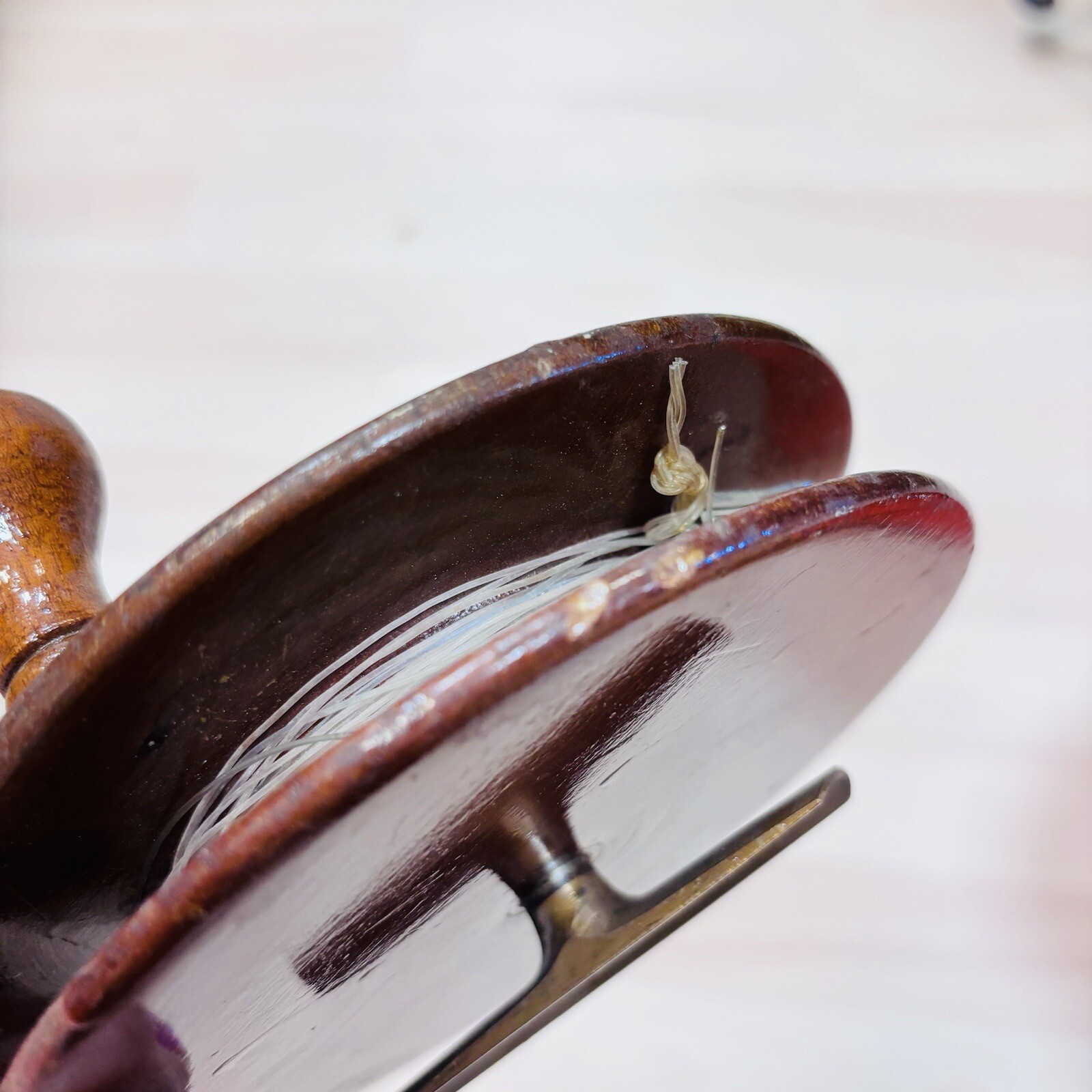 Chas Lehmann Wood Sidewinder Cod c1890 Fishing Reel Antique