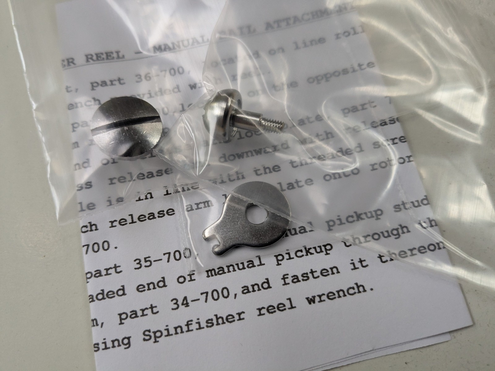 PENN 704 MANUAL PICK UP ( PUM ) Bail Less 704, 704Z, 705, 705Z USA P/N 69-704
