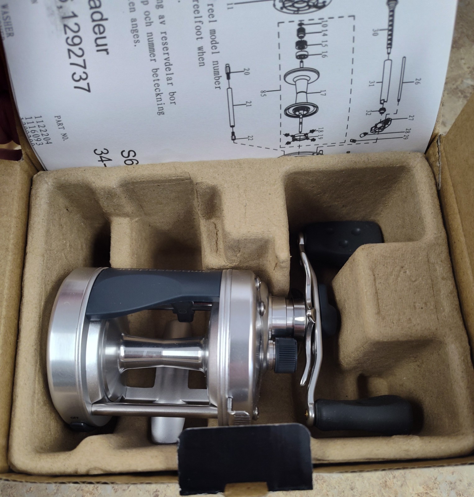 Abu Garcia Ambassadeur S 6500 Baitcasting Reel 5.1:1 Right Brand New In Box