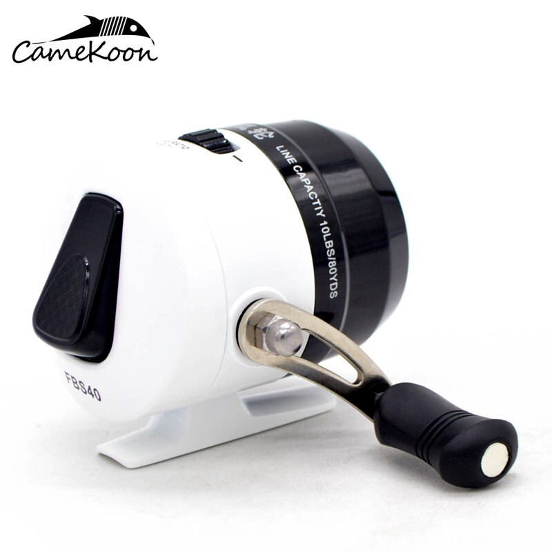 FBS40 Spincast Fishing Reel Pre-Spooled 10 Lbs Line Left/Right Reversible Handle