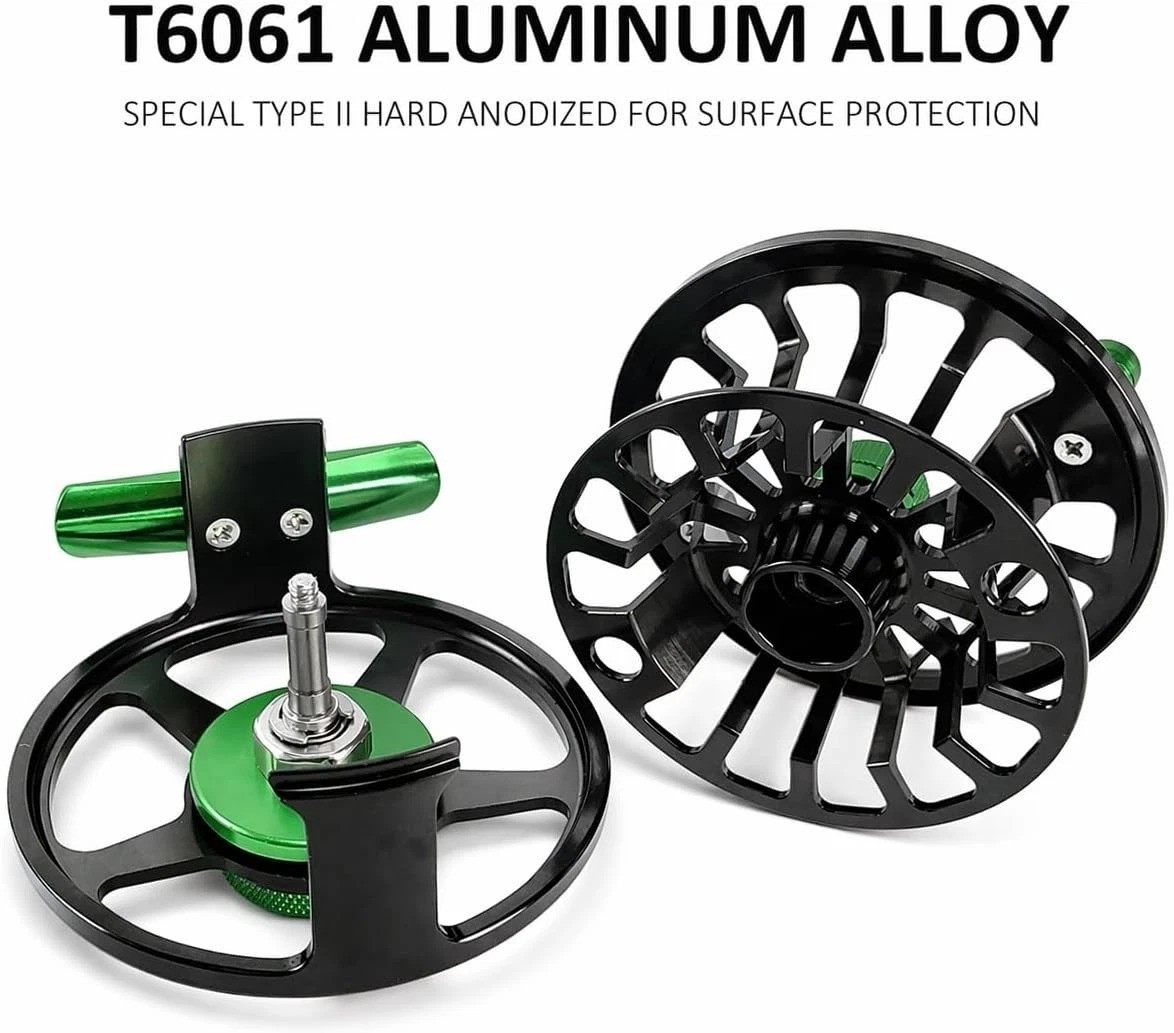 5/7wt Large Arbor Fly Fishing Reel – Effortless Drag & Adjustable Handle