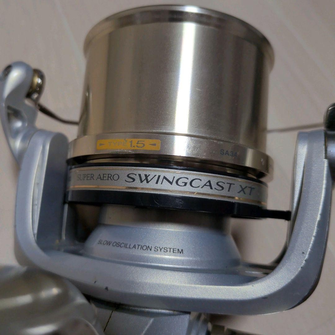 Shimano Super Aero Swing Cast XT 1.5 Spin Reel Used Line Hook Missing