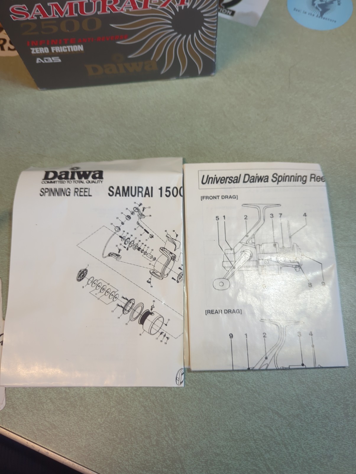 Daiwa Samurai -7i 2500 Series. Very Clean Smooth Reel W Box And Paperwork 🔥