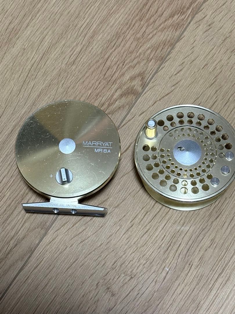 Smith Marryat MR8A Gold Fly Fishing Reel Case Tested Working Vintage Japan