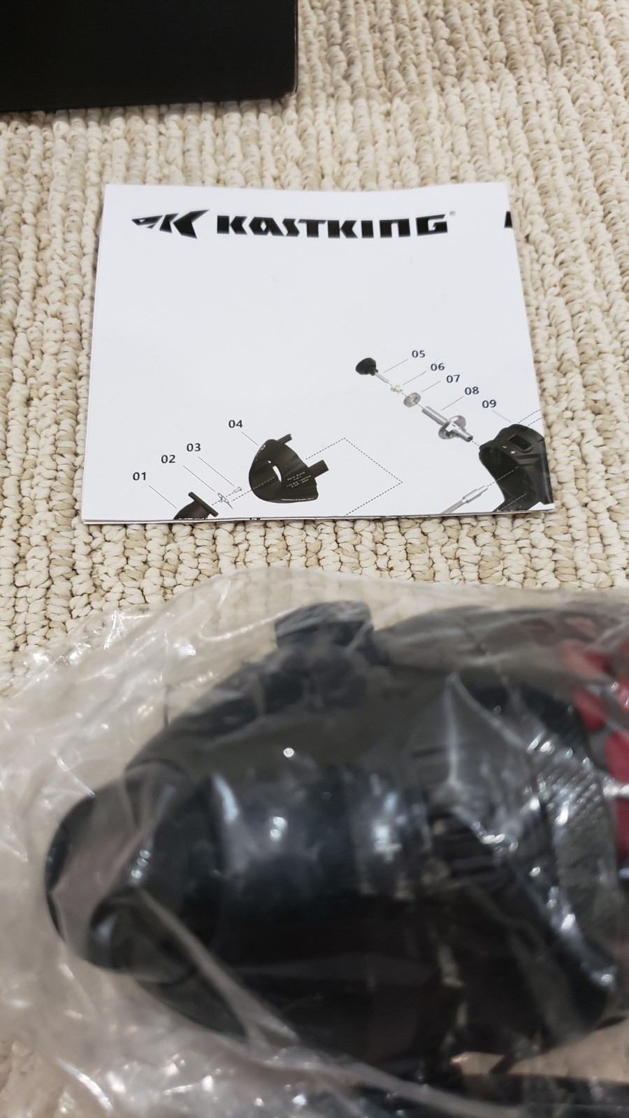 KastKing Brutus Spincast Fishing Reel-L/R Retrieve, SS BBearings-New 10 Lb. Line