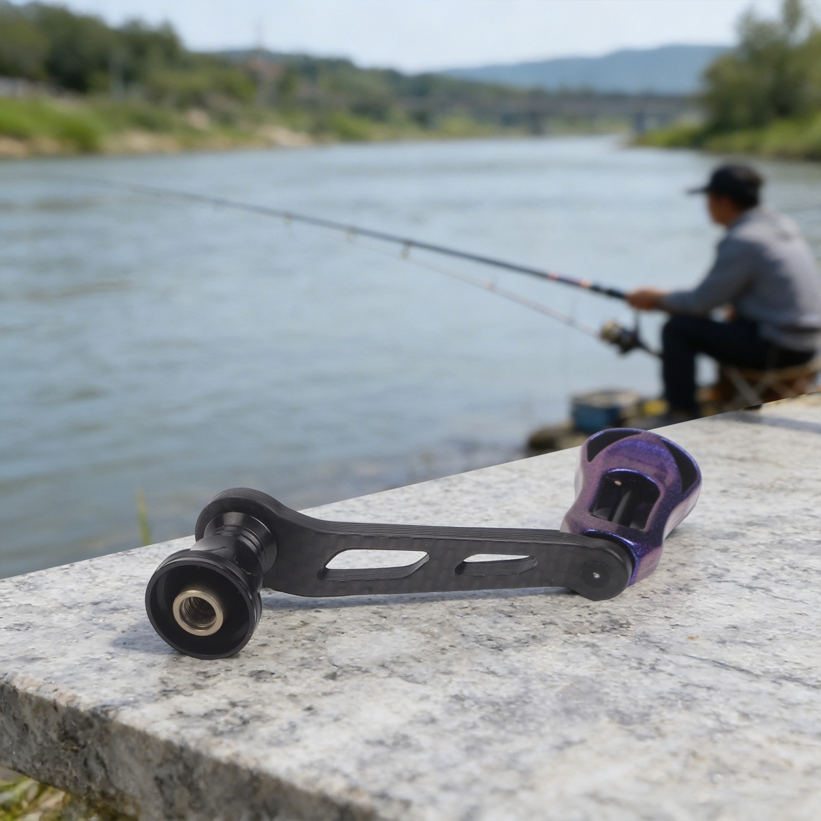 For DAIWA For FUEGO 70MM Carbon Fiber Single Handle for Reel Accessory