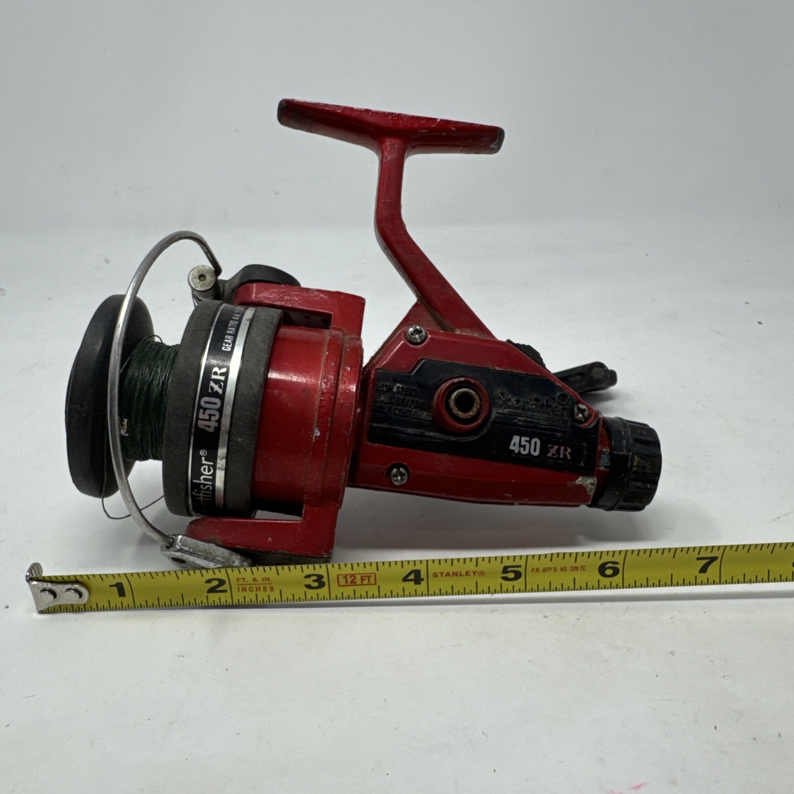 Sportfisher 450 ZR Spinning Reel – Vintage Red – High Speed Graphite Spool