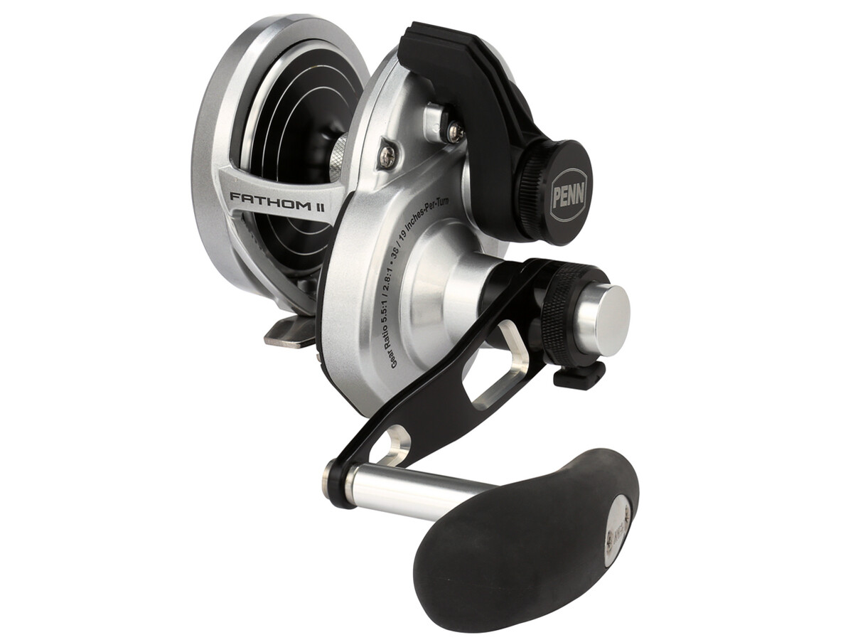 Penn Fathom II Lever Drag 2 Speed Left handed Sea Multiplier Reel All models