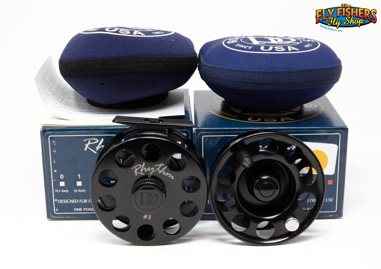 Ross Reels Rhythm 3 Black 5-7wt Fly Fishing Reel & Spool – Made in USA