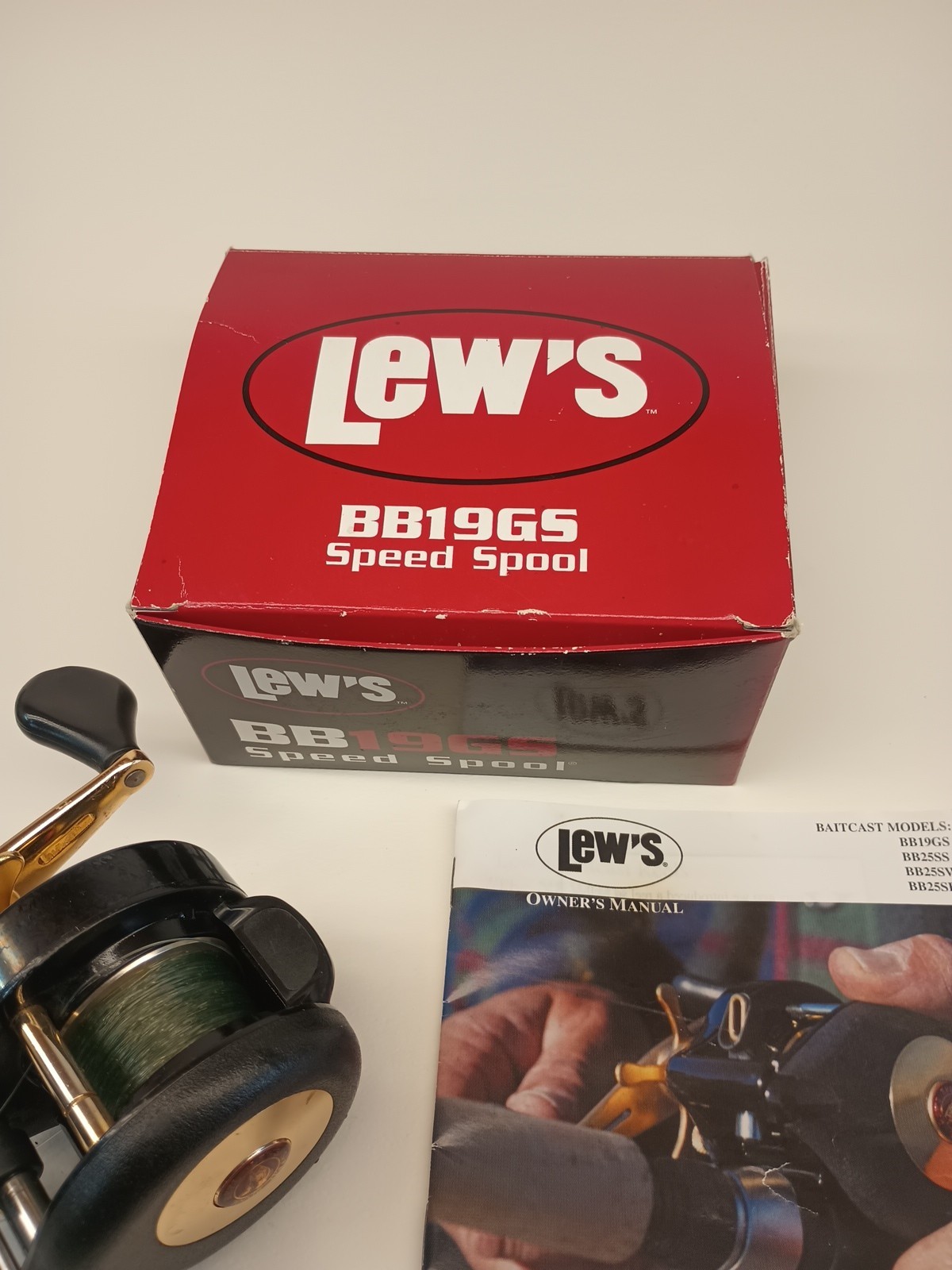 Lew Childre Speed Spool BB-19GS Gold Series Baitcasting Fishing Reel Japan