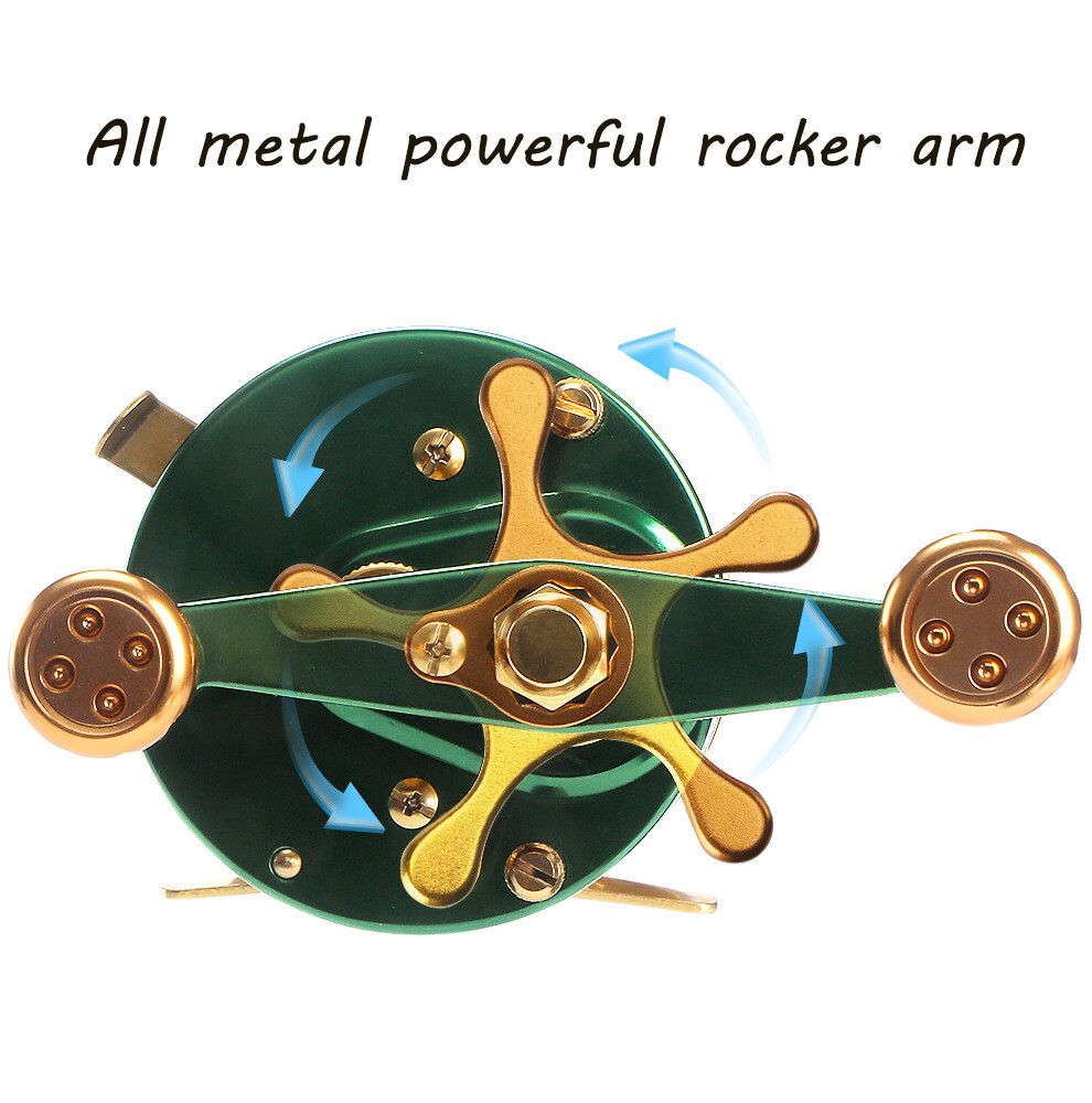 TRAINFIS Conventional Reel Round Reel Jigging Baitcasting Reel Left Right Hand