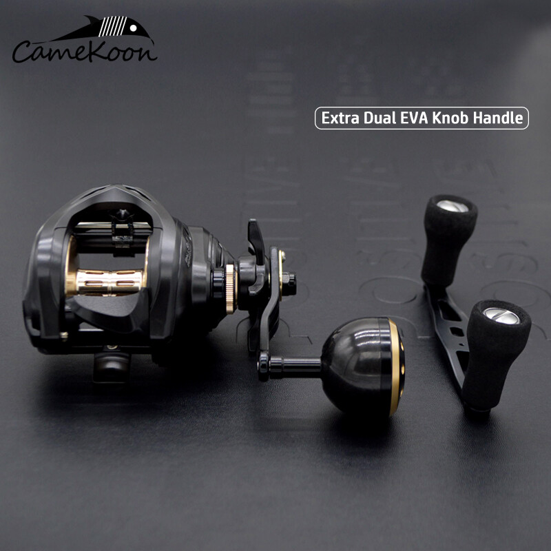 CAMEKOON Light Jigging Carbon Body Surf Baitcasting Fishing Reel w/ Extra Handle