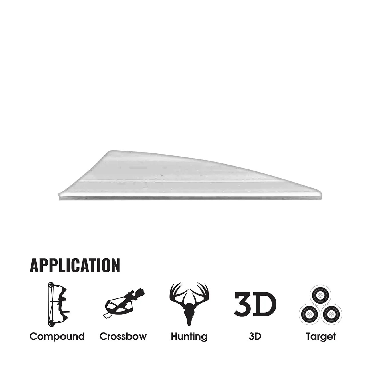 Tac Vanes Driver 2.75″ Vane – White (36 pack)