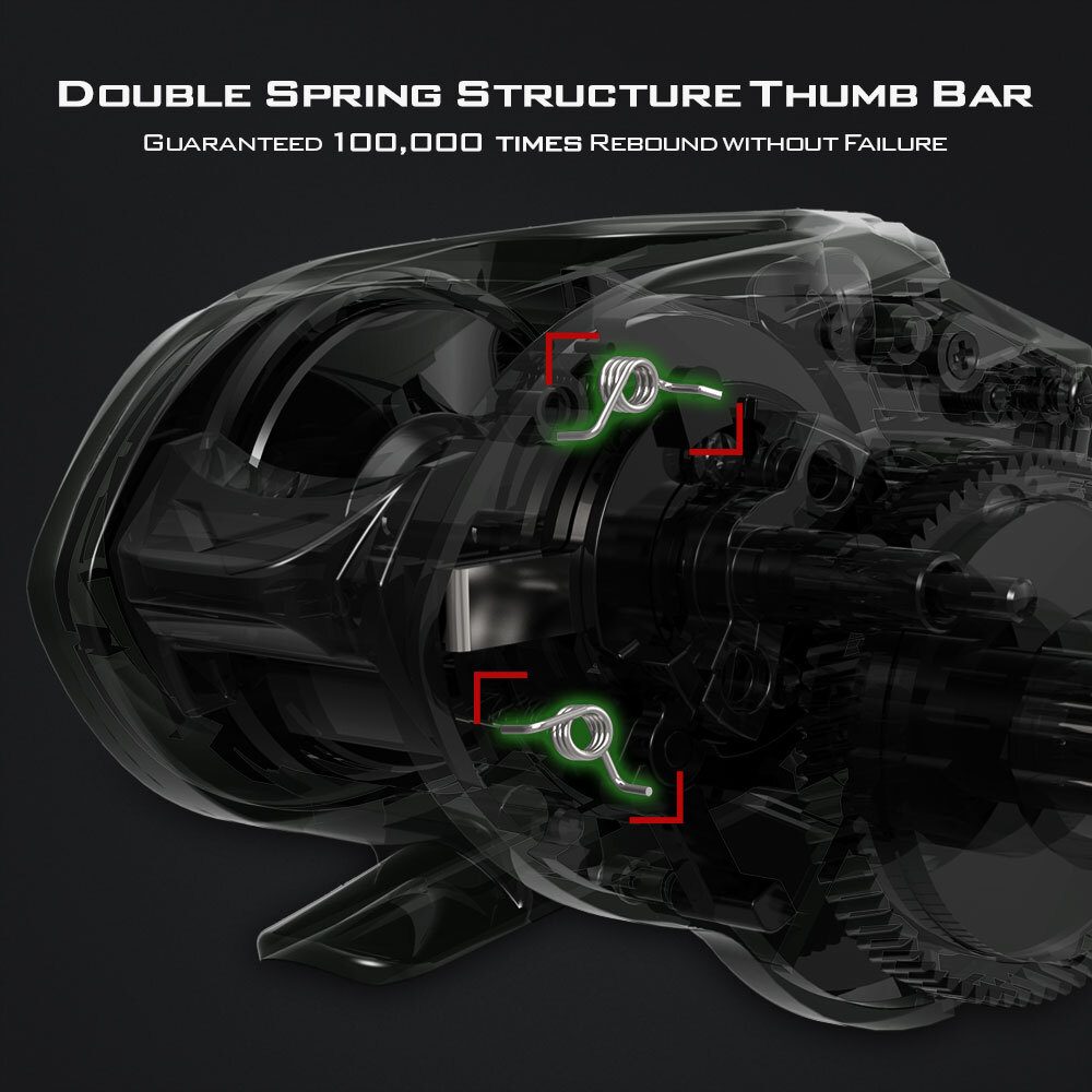 KastKing Spartacus II Baitcasting Reels 7.2:1 Right-Handed Stryker Green Reel