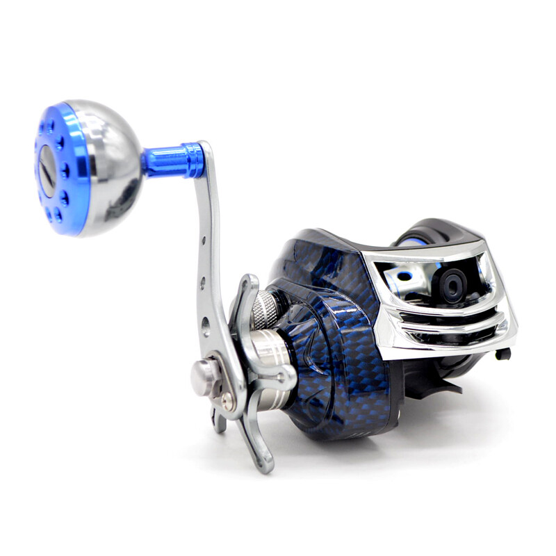 Smooth 7 Bearings Bass Fishing Baitcasting Reels with 7-pc Magnet Braking System