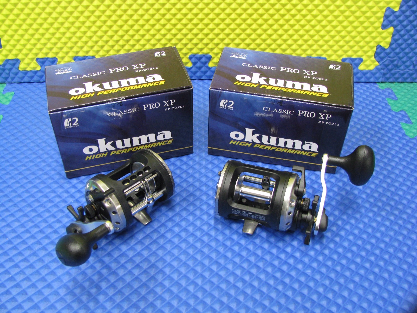 OKUMA HP CLASSIC PRO XP LEVELWIND TROLLING REEL 2 BRGS XP-202La 2 PACK!!