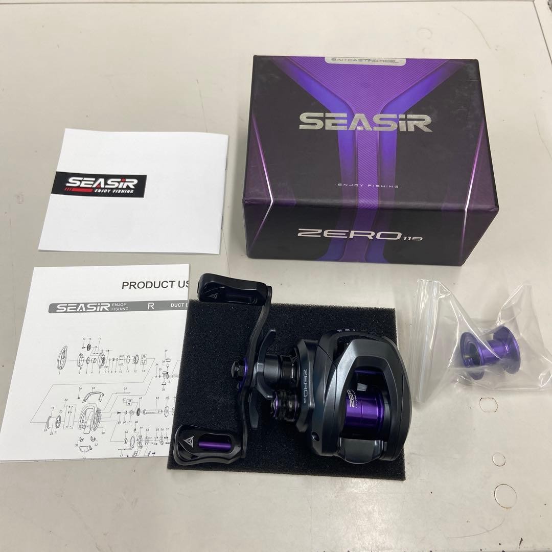 Seasir Zero 119 Left-handed BFS Fishing Reel New Spare Spool Included