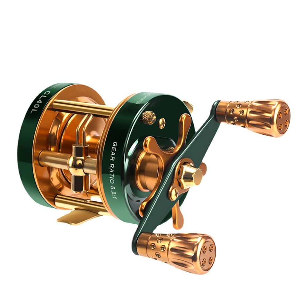 TRAINFIS Conventional Reel Round Reel Jigging Baitcasting Reel Left Right Hand