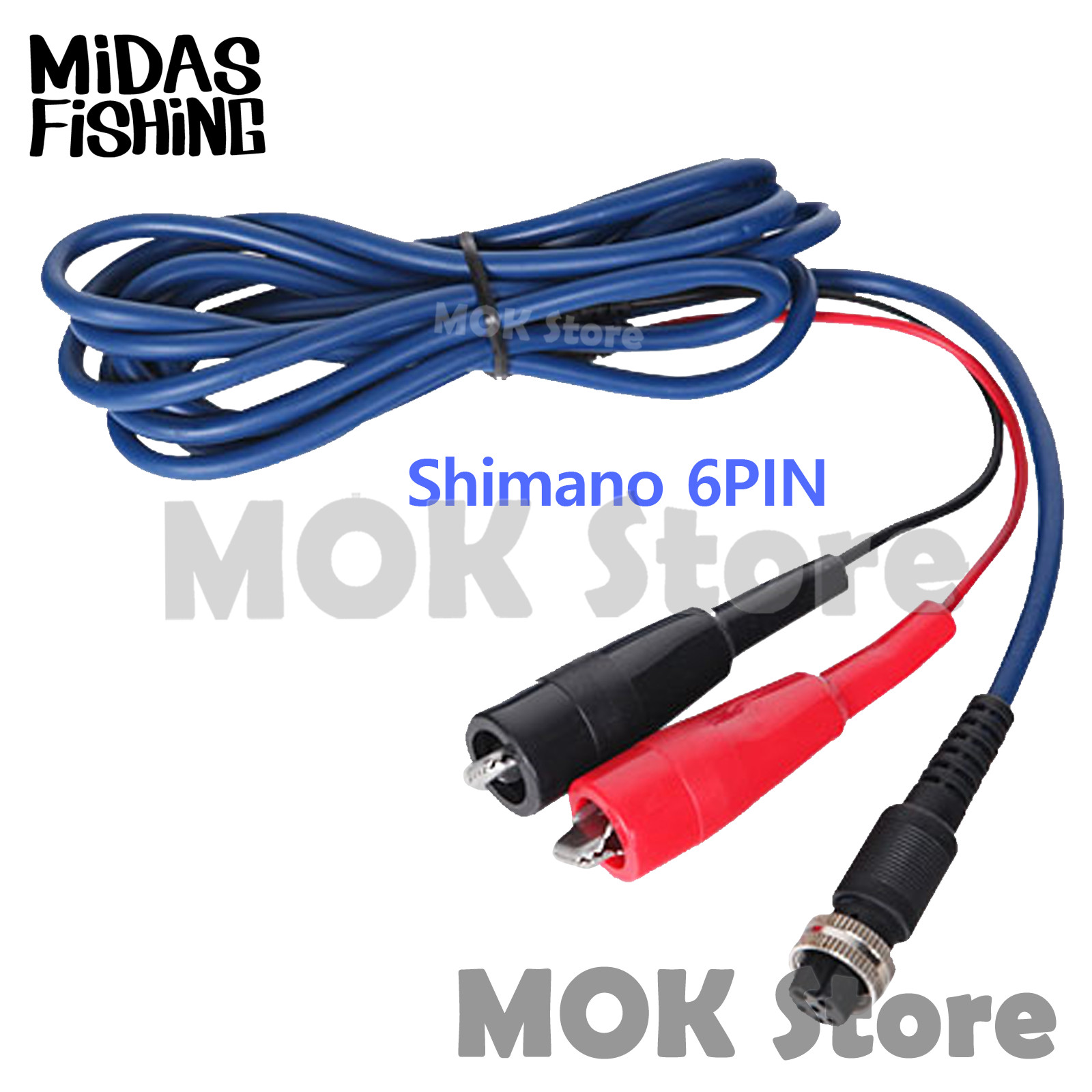 Midas Electric Reel Power Cord Cable For Daiwa Tanacom Shimano Leobritz Seaborg