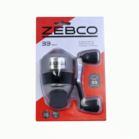 Zebco 33 Max Durable Spincast Fishing Reel with MicroFine Drag