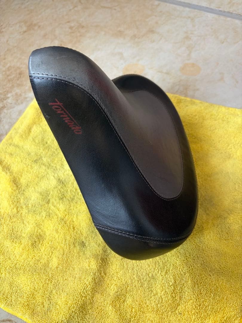 Schwinn Tornado Black Gray Genuine Saddle