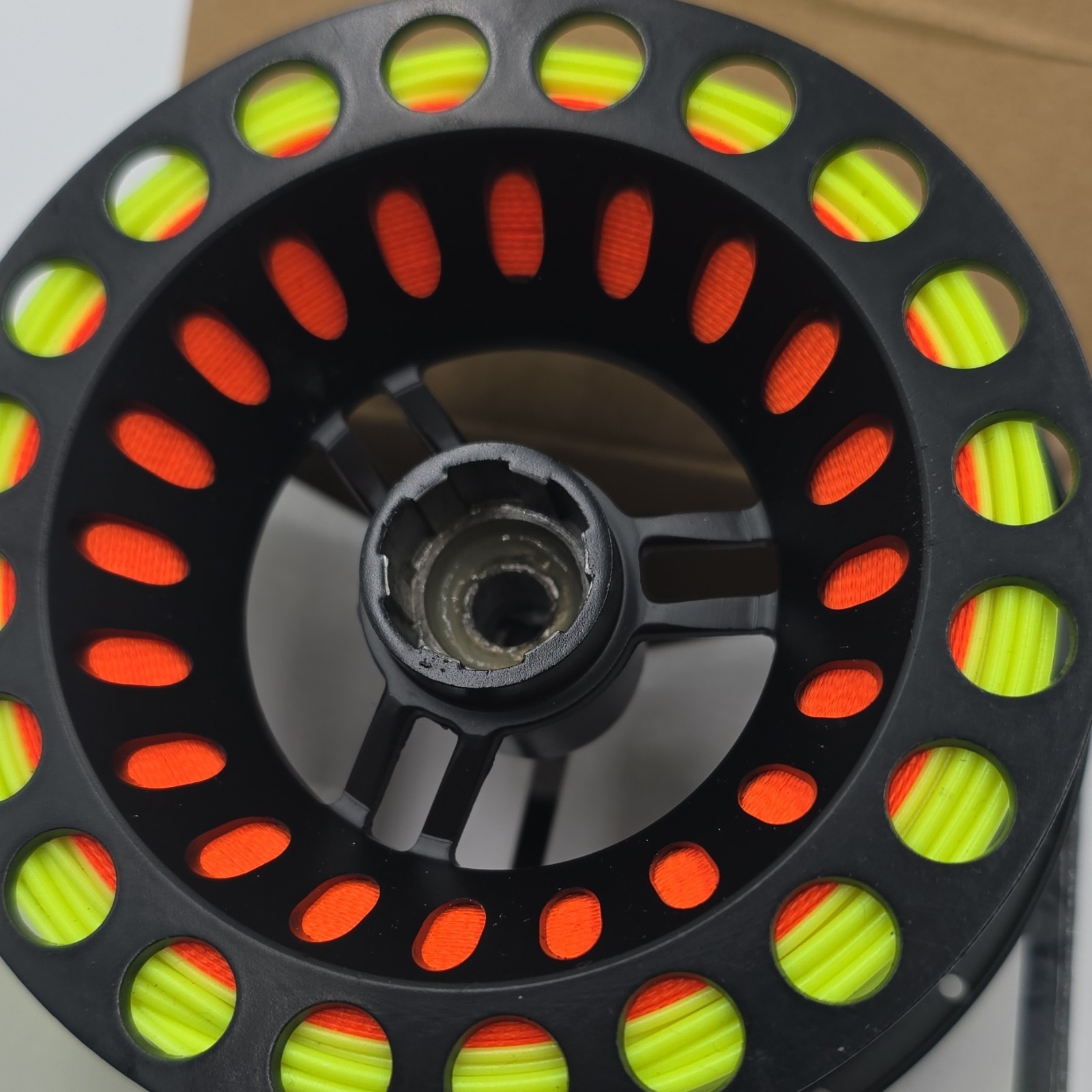 Shu Fly MAX-DRAG 5/6 Fly Reel, Max Drag, Black/Yellow/Orange