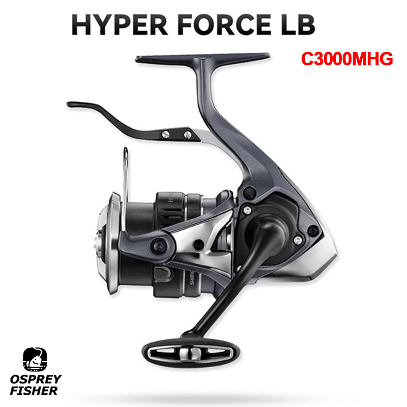 2023 Shimano HYPER FORCE LB C3000MHG Spinning Fishing Reel 6.0:1 Ratio 6BB